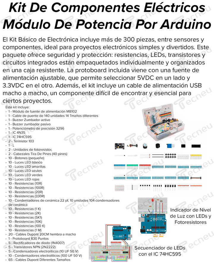 Kit De Componentes Eléctricos Módulo De Potencia (430) - Tecneu