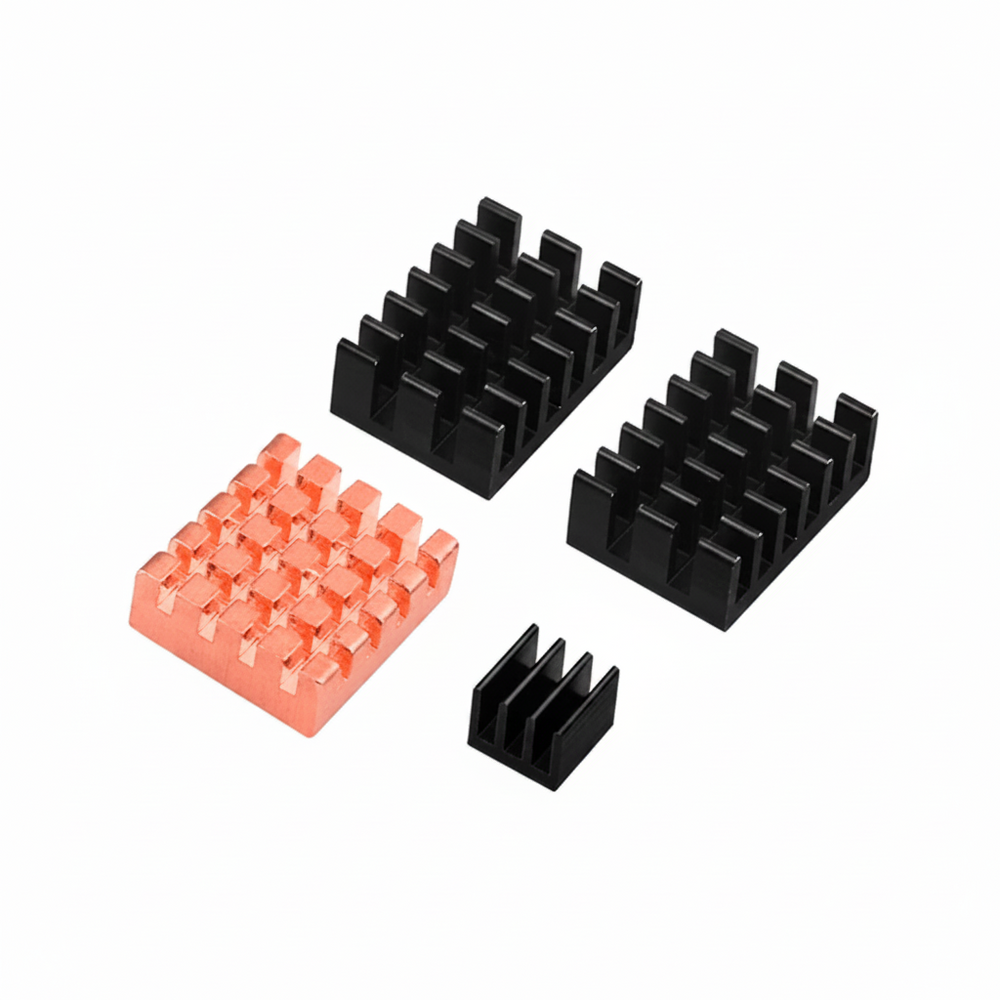 Kit Disipadores de Calor Aluminio/Cobre para Raspberry Pi 5