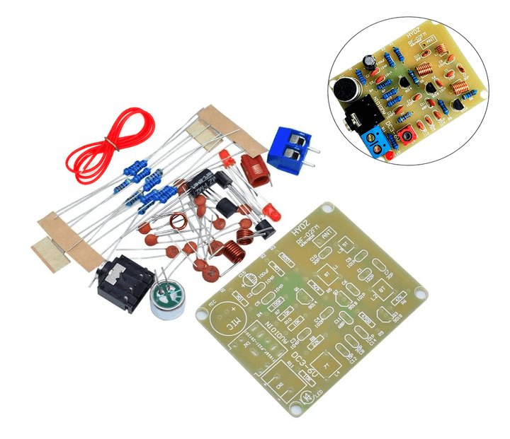 Kit DIY Transmisor de Radio FM RF - 02FM 88 - 108 MHz 3 - 6V - Tecneu