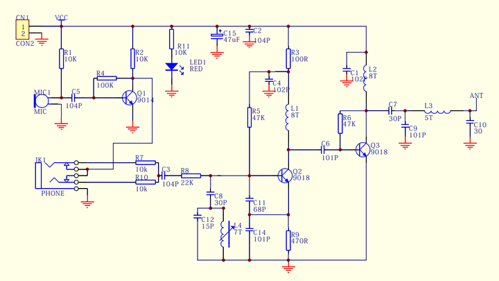 Kit DIY Transmisor de Radio FM RF - 02FM 88 - 108 MHz 3 - 6V - Tecneu