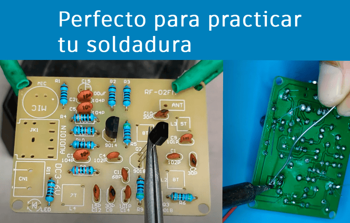 Kit DIY Transmisor de Radio FM RF - 02FM 88 - 108 MHz 3 - 6V - Tecneu
