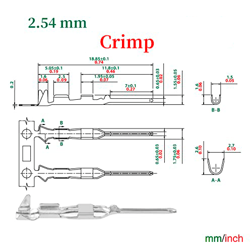 Kit Dupont Jumper + Crimp Terminal Pin Hembra ó Macho - Tecneu