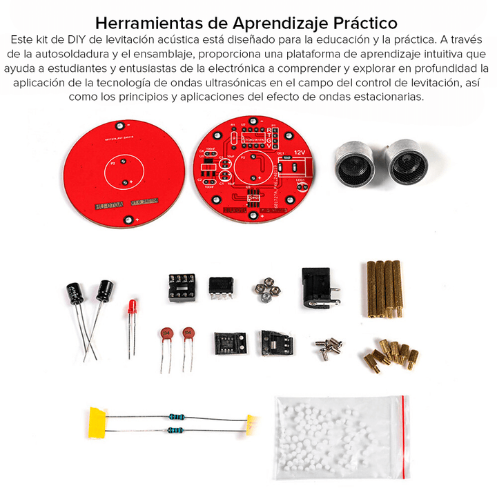 Kit Levitador Acústico Controlador Ondas Ultrasónico 40kHz - Tecneu