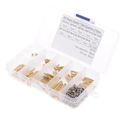Kit M2 De 270 Separadores Tornillos Y Laton Hexagonal Pcb - Tecneu