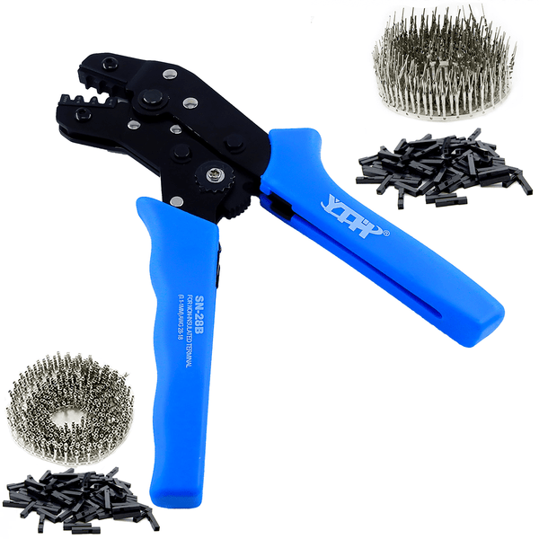 Kit Pinza Crimpadora Terminal Sn 28b + 200 Crimp H/M Dupont - Tecneu