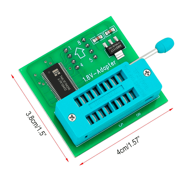 kit Programador CH341A USB BIOS EEPROM 24/25 + Pinza SOP8 + Adaptadores - Tecneu