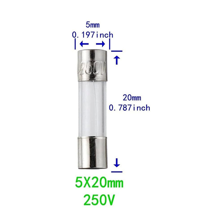 Fusible Tipo Europeo 250V 5x20mm Protección 1A - 10A - Tecneu