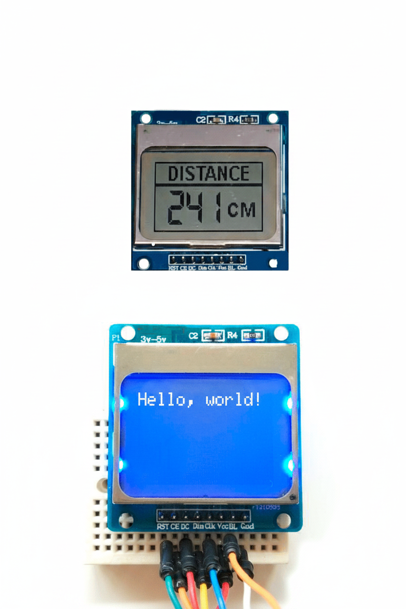 Lcd Display Nokia 5110 Fondo Azul 84x48 Pic 3310