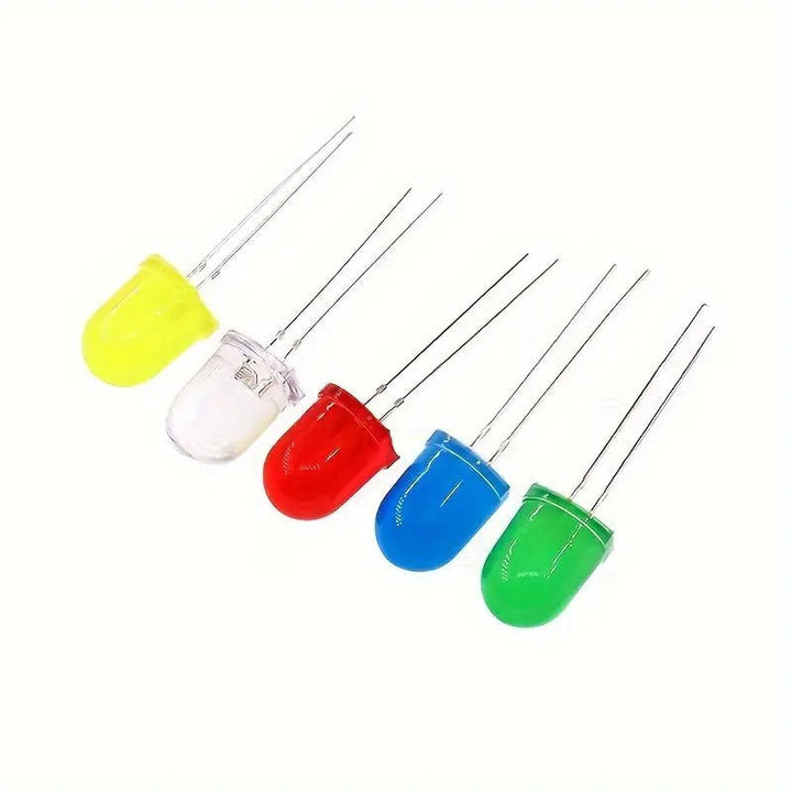 Led Difuso 10mm Rojo, Amarillo, Azul, Verde, Blanco - Tecneu