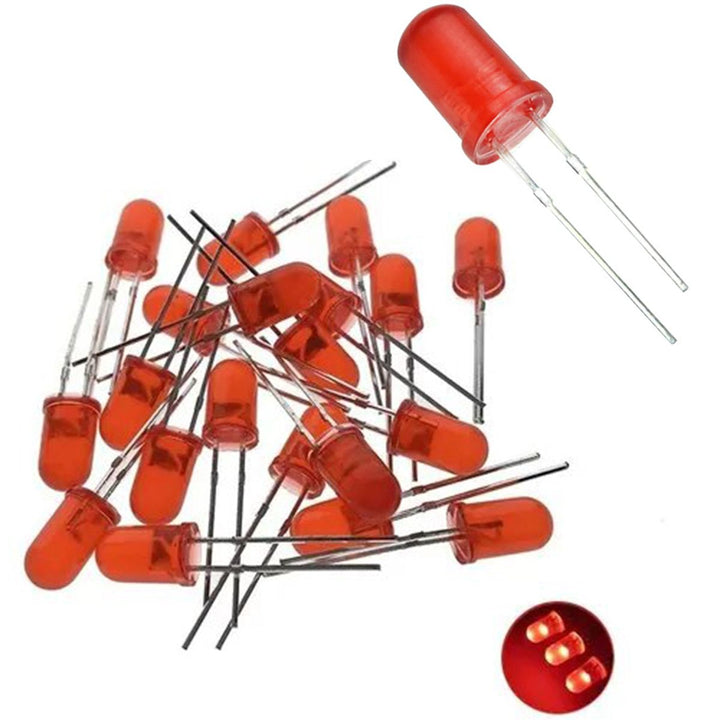 Led Difuso 5mm Rojo, Amarillo, Azul, Verde, Blanco - Tecneu