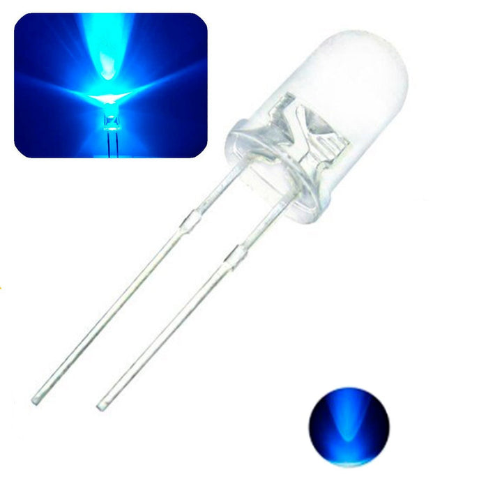 Led Ultrabrillante 5mm Rojo, Amarillo, Azul, Verde, Blanco - Tecneu