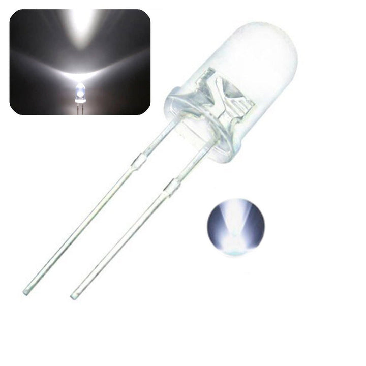 Led Ultrabrillante 5mm Rojo, Amarillo, Azul, Verde, Blanco - Tecneu
