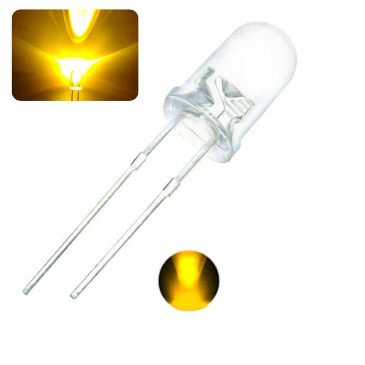 Led Ultrabrillante 5mm Rojo, Amarillo, Azul, Verde, Blanco - Tecneu