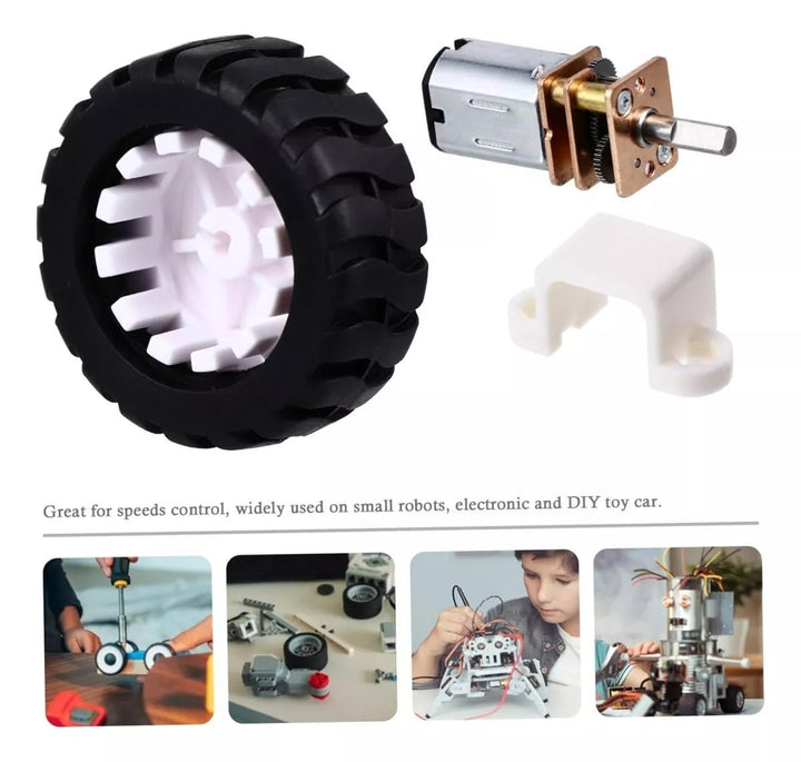Llanta De Goma Para Micro Motoreductor Pololu 48x17mm - Tecneu