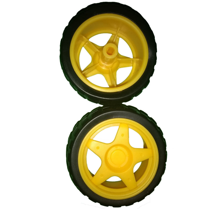 Llanta Para Motorreductor DC Amarilla - Tecneu