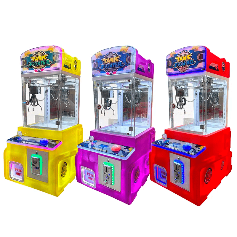 Máquina Mini Garra Caza Peluches Tank Fighter