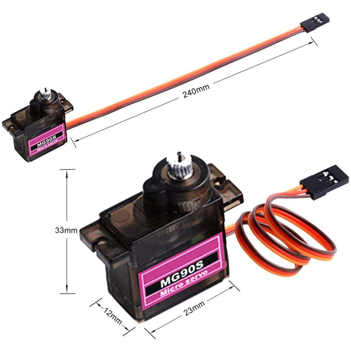 Micro Servomotor Mg90s Tower Pro Engranes Metálicos - Tecneu