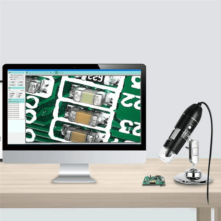 Microscopio Digital USB 1600X con Iluminación LED y Enfoque Ajustable - Tecneu