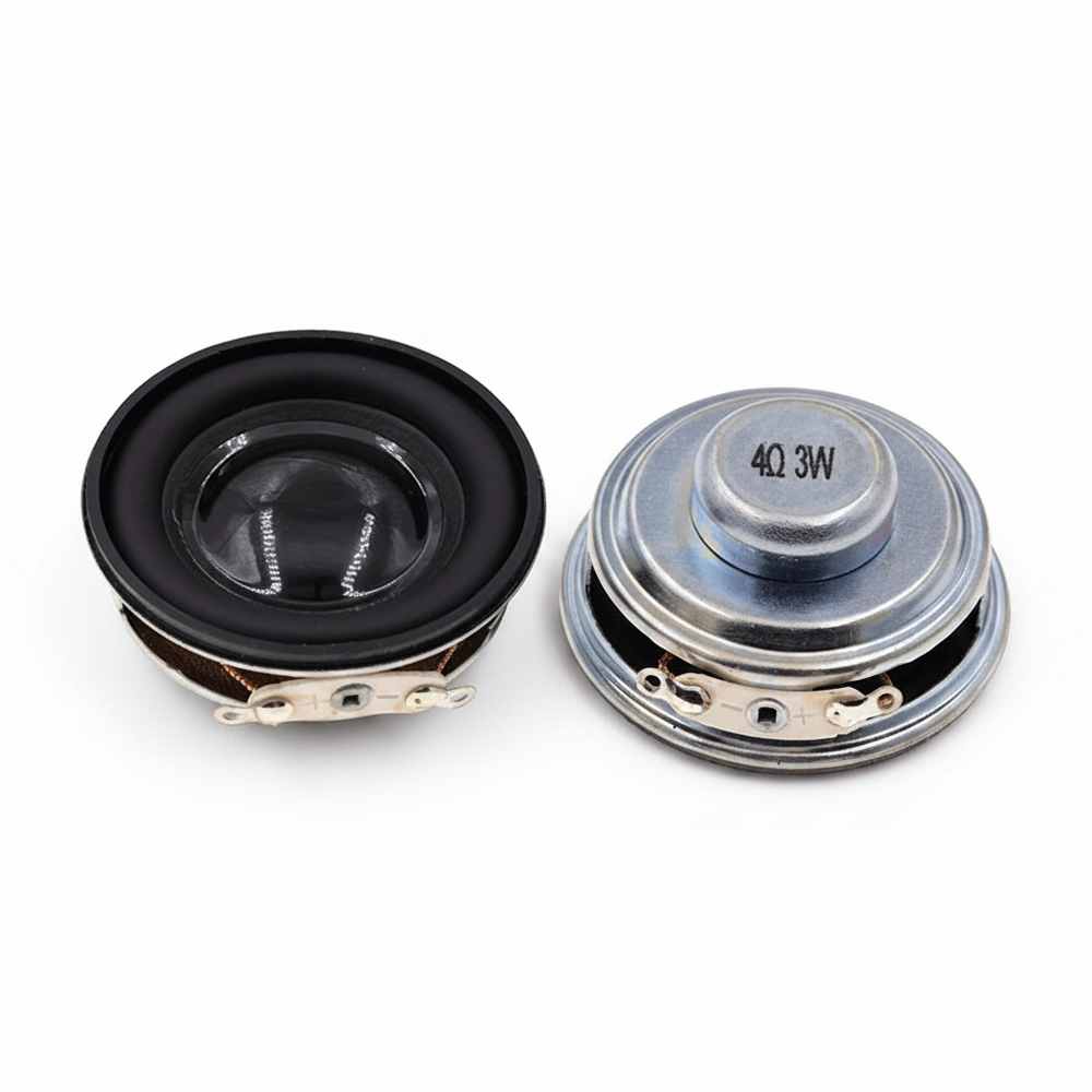 Mini Altavoz Bocina de 40mm 4 Ohms 3W color negro 4Ω