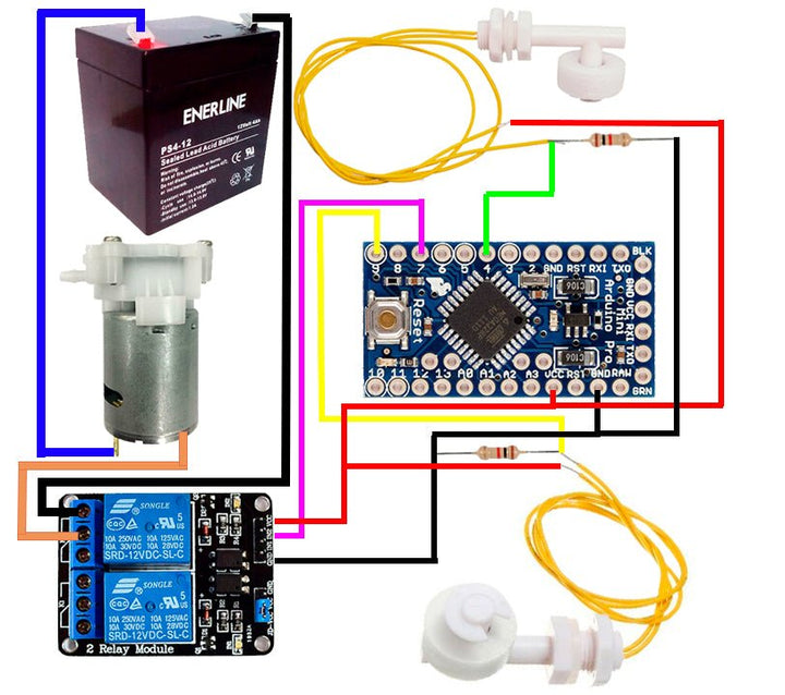 Mini Bomba De Agua Diafragma Acuario Refrigeración Por Agua 3v A 9v - Tecneu