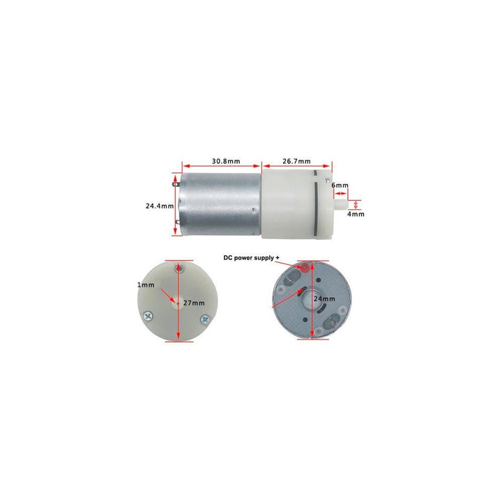 Mini Bomba De Aire Oxígeno Dc 3v A 6v Motor - Tecneu