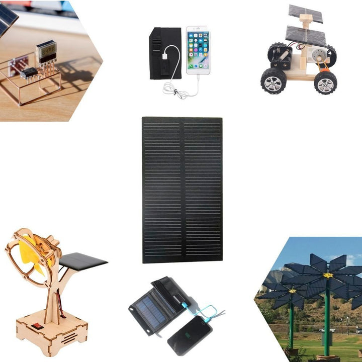 Mini Celda Energia Solar 200ma 5v 1w Para Cargador Celular Luz - Tecneu