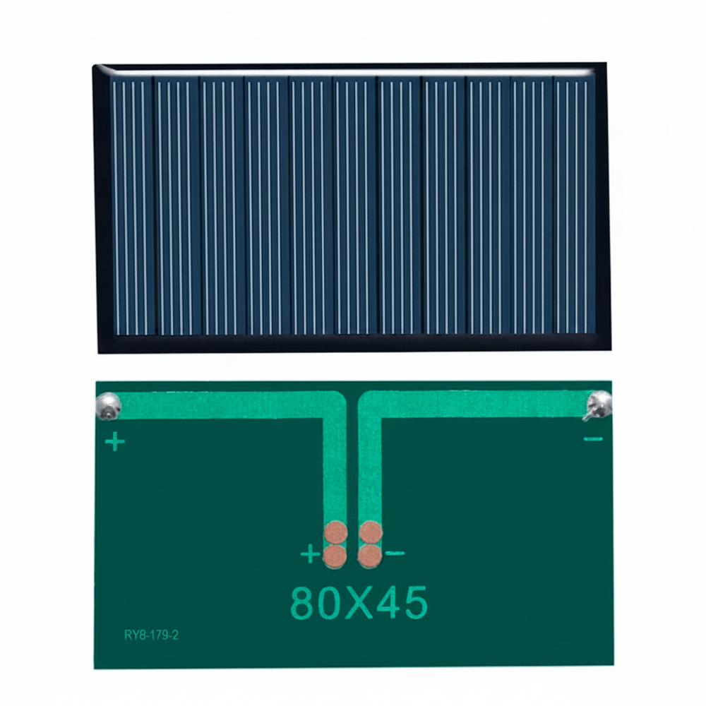 Mini Celda Solar 5V 100mA 80×45mm 0.5W Panel Fotovoltaico