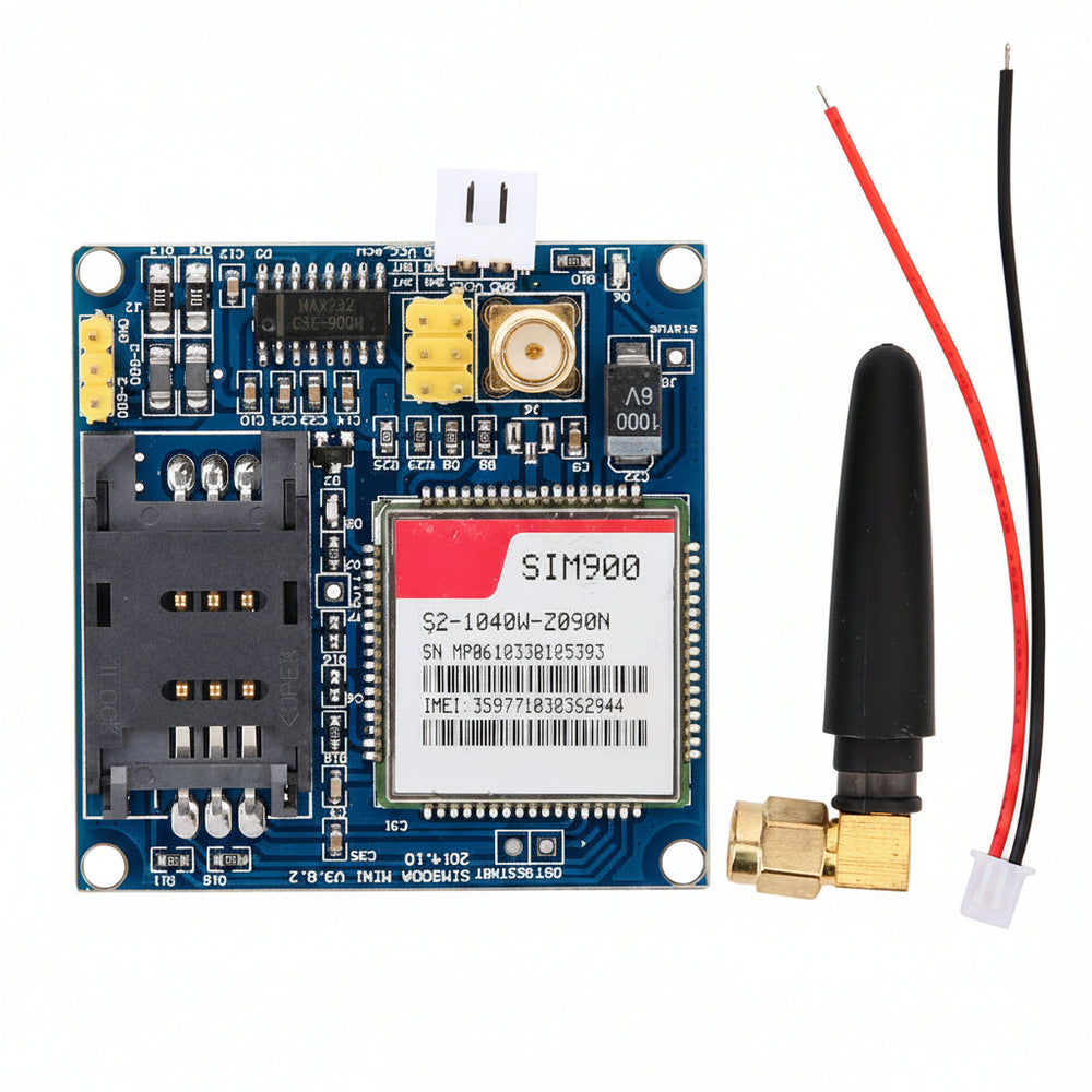 Mini Módulo De Tansmisión Datos Sim900 Gsm Gprs + Antena