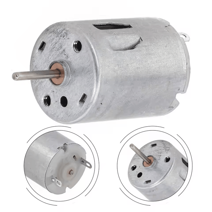 Mini Motor DC 6V–12V 5000–15000RPM para Juguetes y Robótica - Tecneu
