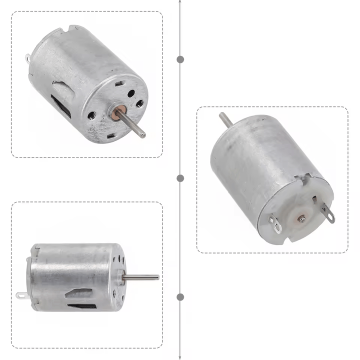 Mini Motor DC 6V–12V 5000–15000RPM para Juguetes y Robótica - Tecneu