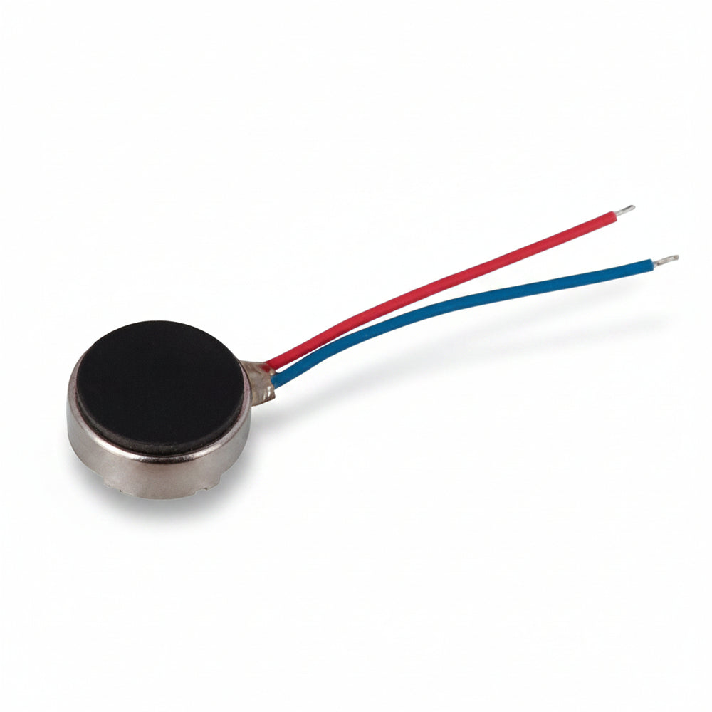 Mini Motor De Vibración Tipo Moneda Plano 8mm 5V
