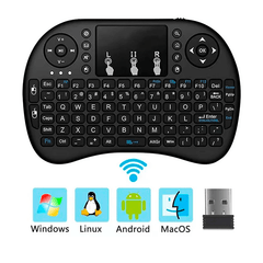 Mini Teclado Inalámbrico USB Multitáctil SmartTv Box Xbox Pc
