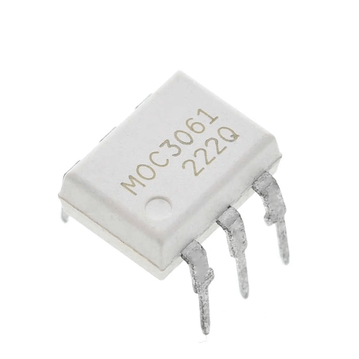 MOC3061 Optoacoplador Salida Triac Paso por Cero 600 V DIP - 6 - Tecneu