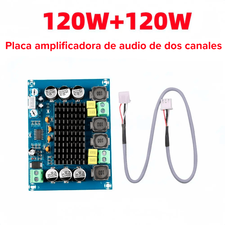 Modulo Amplificador 120w De Estereo Tpa3116 2.0 - Tecneu