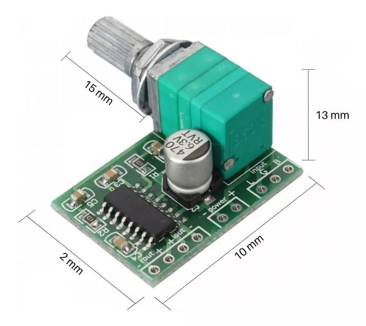 Modulo Amplificador Pam8403 Control De Audio 2x3w - Tecneu