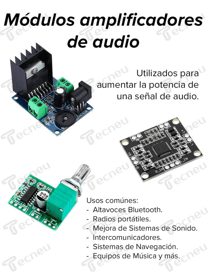 Modulo Amplificador Pam8403 Control De Audio 2x3w - Tecneu