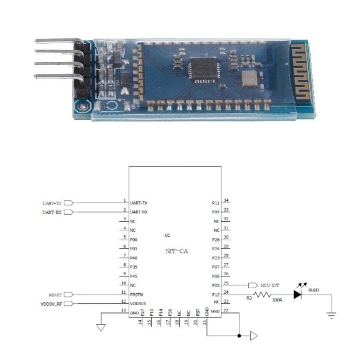 Modulo Bluetooth Hc - 06 Para Pic Raspberry - Tecneu