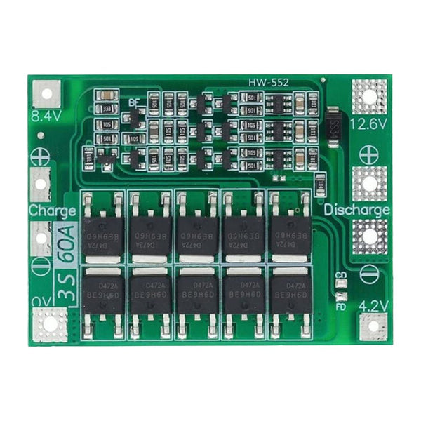 Módulo De Carga/ Descarga De Baterías Litio Bms 12.6v 40a 3s - Tecneu