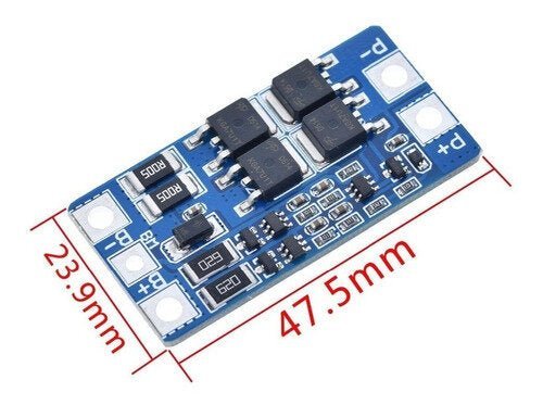 Módulo De Carga/descarga De Baterías Litio BMS 8.4 a 9v 2s - Tecneu