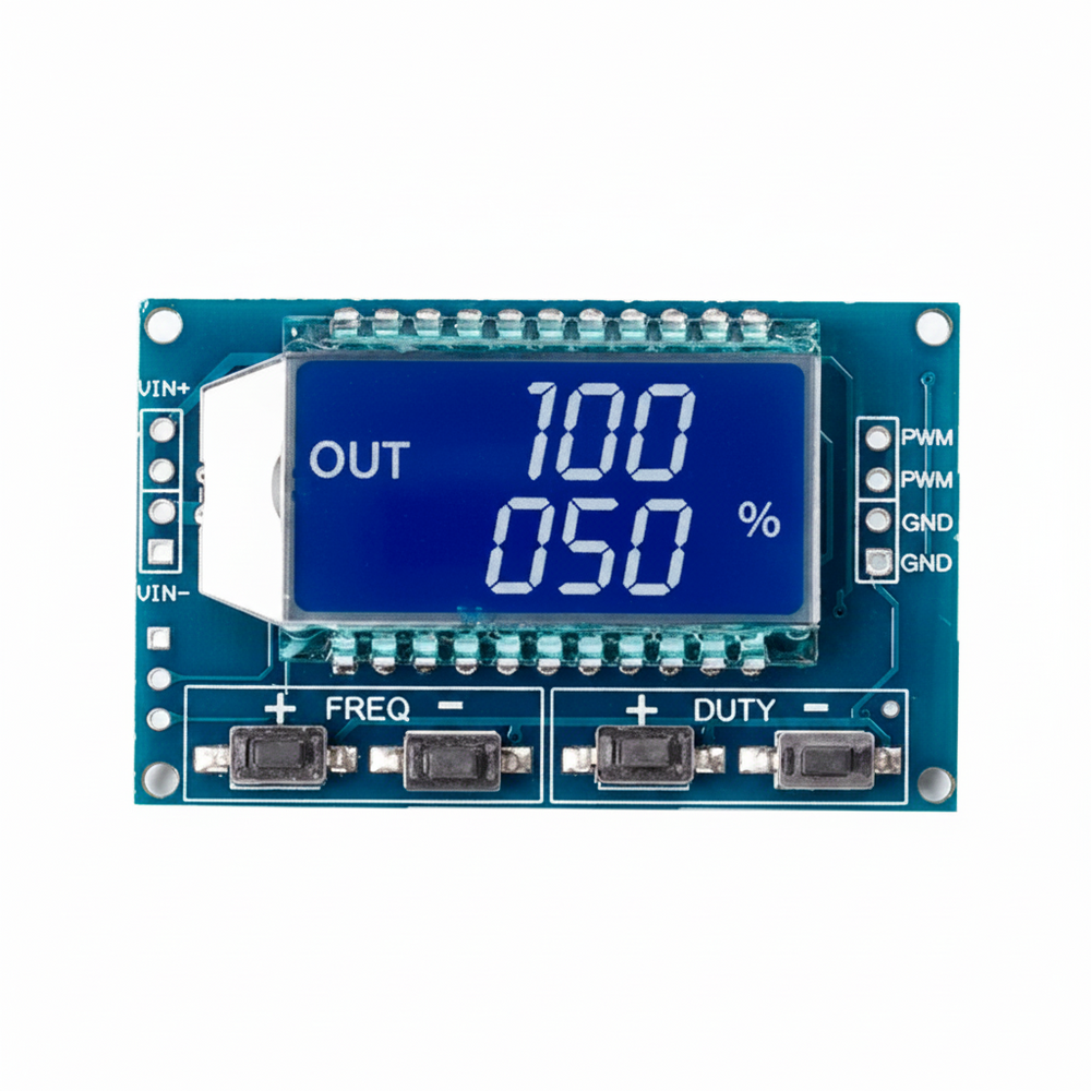 Módulo Generador PWM 2 Salidas LCD 1Hz-150kHz 3.3-30V Serial