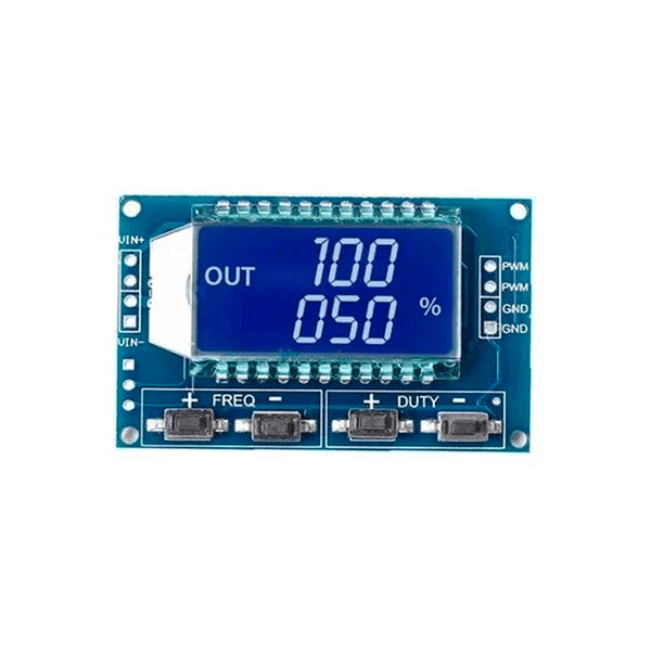 Módulo Generador PWM 2 Salidas LCD 1Hz - 150kHz 3.3 - 30V Serial - Tecneu