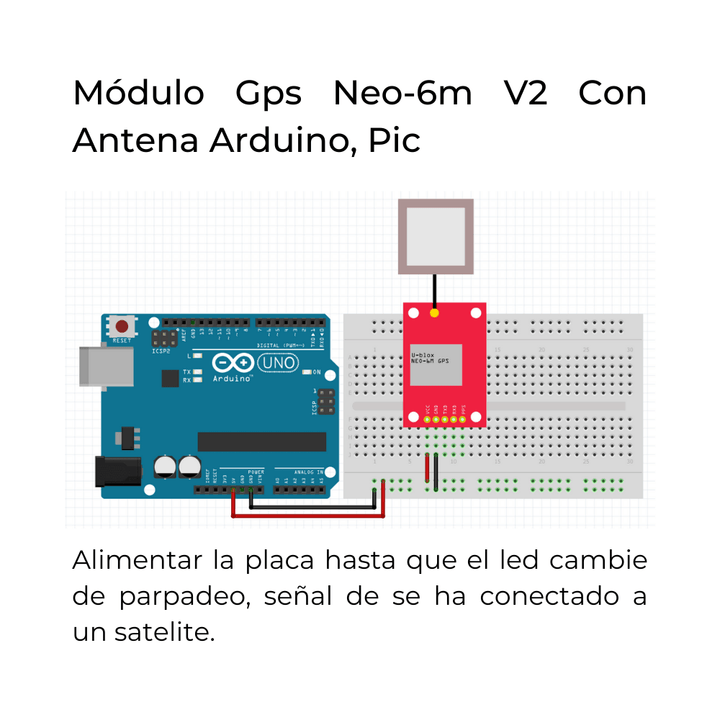 Módulo Gps Neo - 6m V2 Con Antena Control De Vulelo - Tecneu