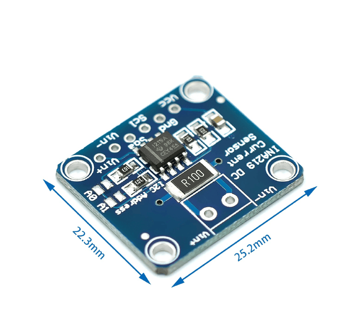 Módulo INA219 sensor de corriente bidireccional 3 - 5V 12 bits - Tecneu