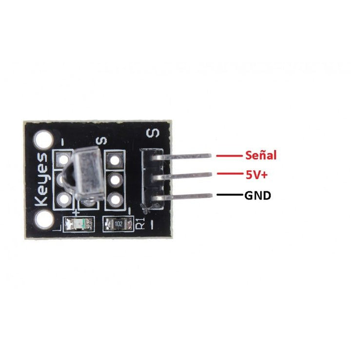 Modulo Ky - 022 Sensor Receptor Infrarrojo Ir - Tecneu