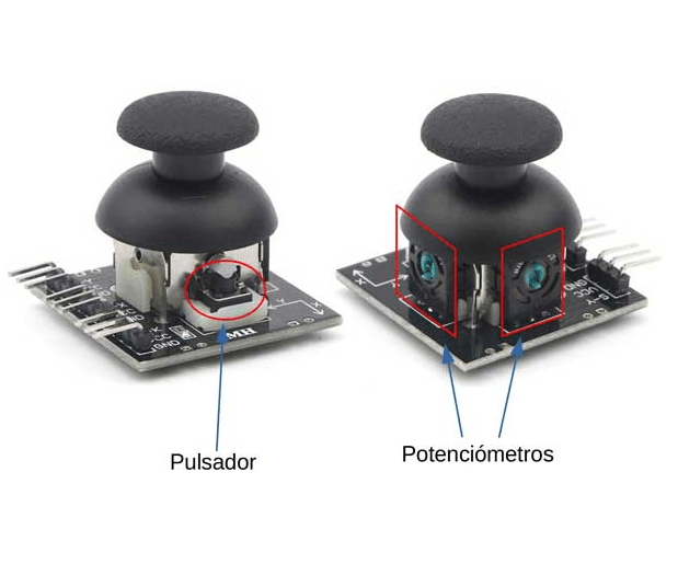 Módulo KY - 023 Joystick Analógico de Dos Ejes XY 3.3V - 5V - Tecneu
