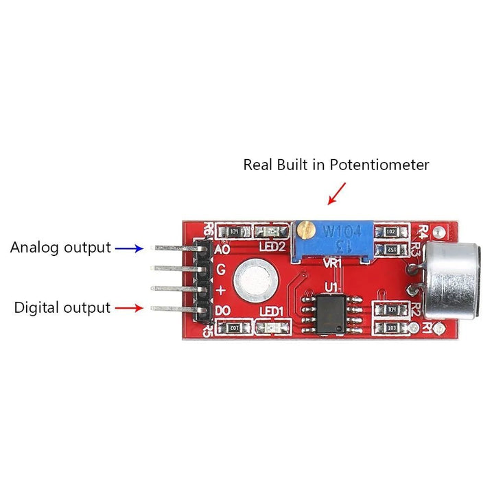 Modulo Ky - 037 Microfono Sensor De Sonido Alta Sensibilidad - Tecneu