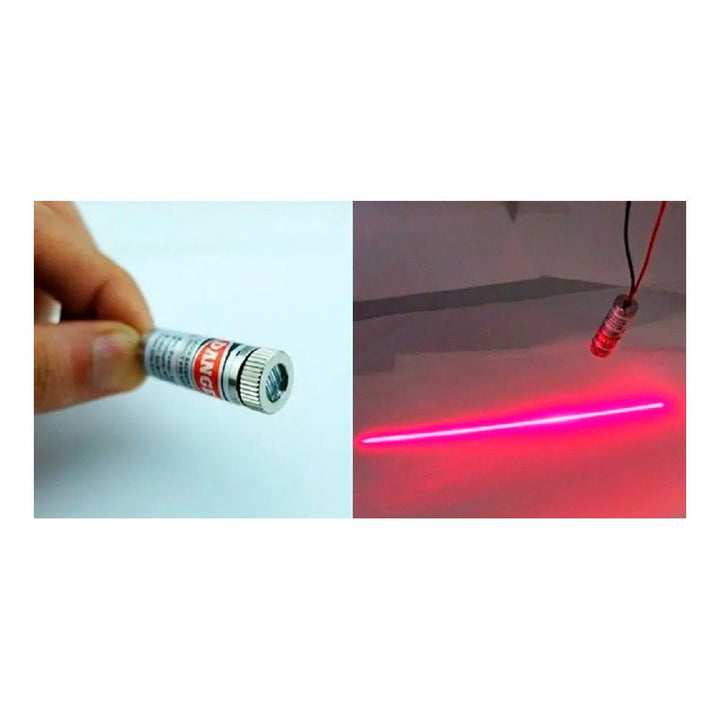 Modulo Láser Luz Roja Ajustable Linea Y Puntero 5mw 650nm 5v Distancia - Tecneu