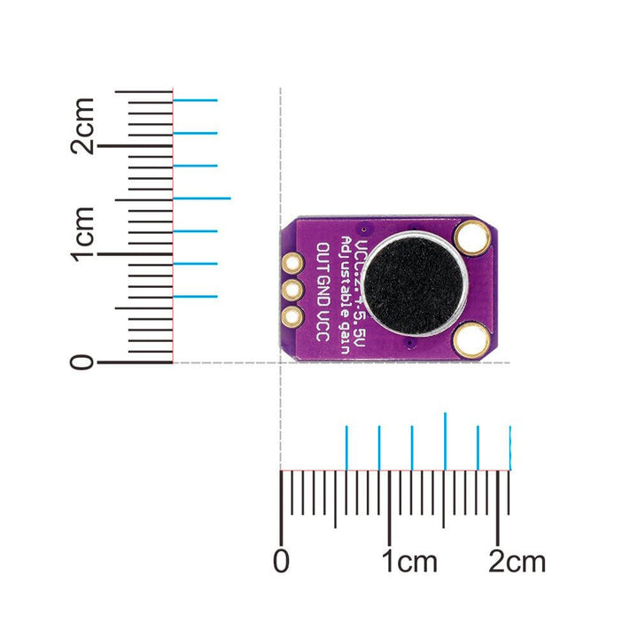 Módulo Microfono Max4466 Amplificador Pic Electret - Tecneu