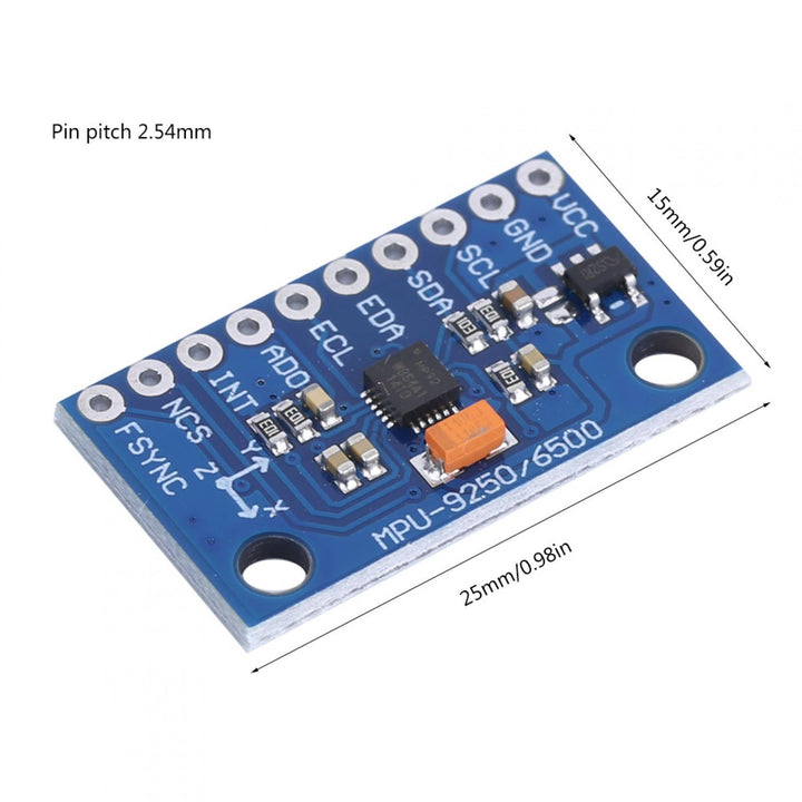 Módulo Mpu - 9250 Acelerómetro Giroscopio Magnetómetro I2c - Tecneu