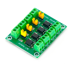 Módulo Optoacoplador 4 Canales Aislador Pc817 3.3-24VDC a 3.3-30VDC para Microcontroladores